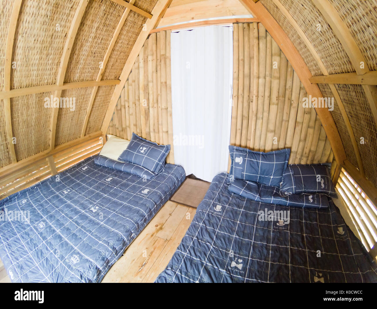 bamboo bed bedroom house bungalow furniture room architecture home