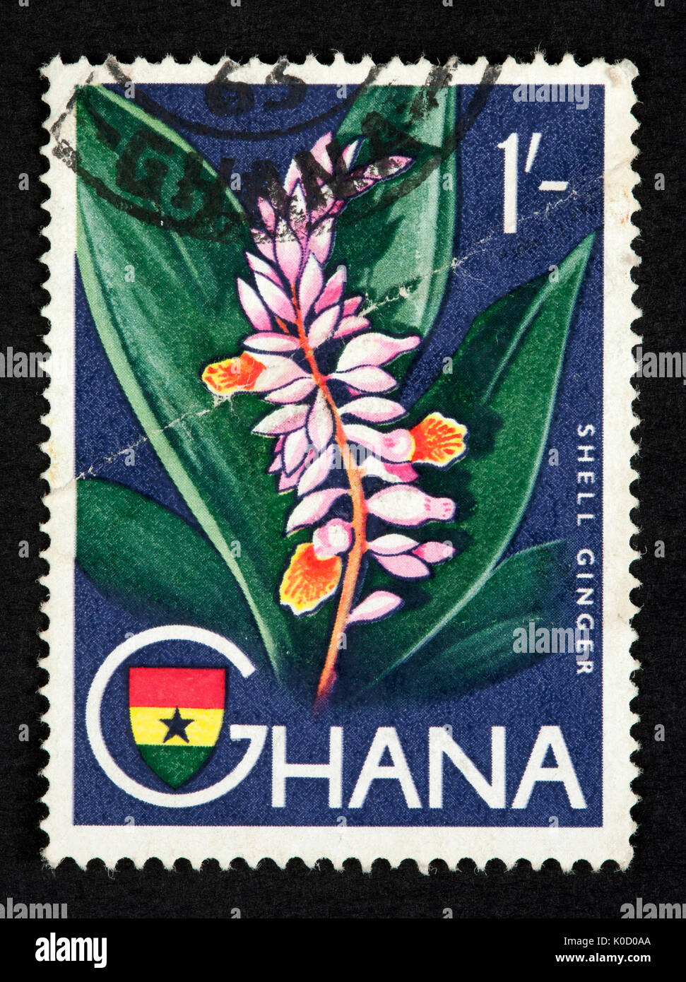 Ghana postage stamp Stock Photo