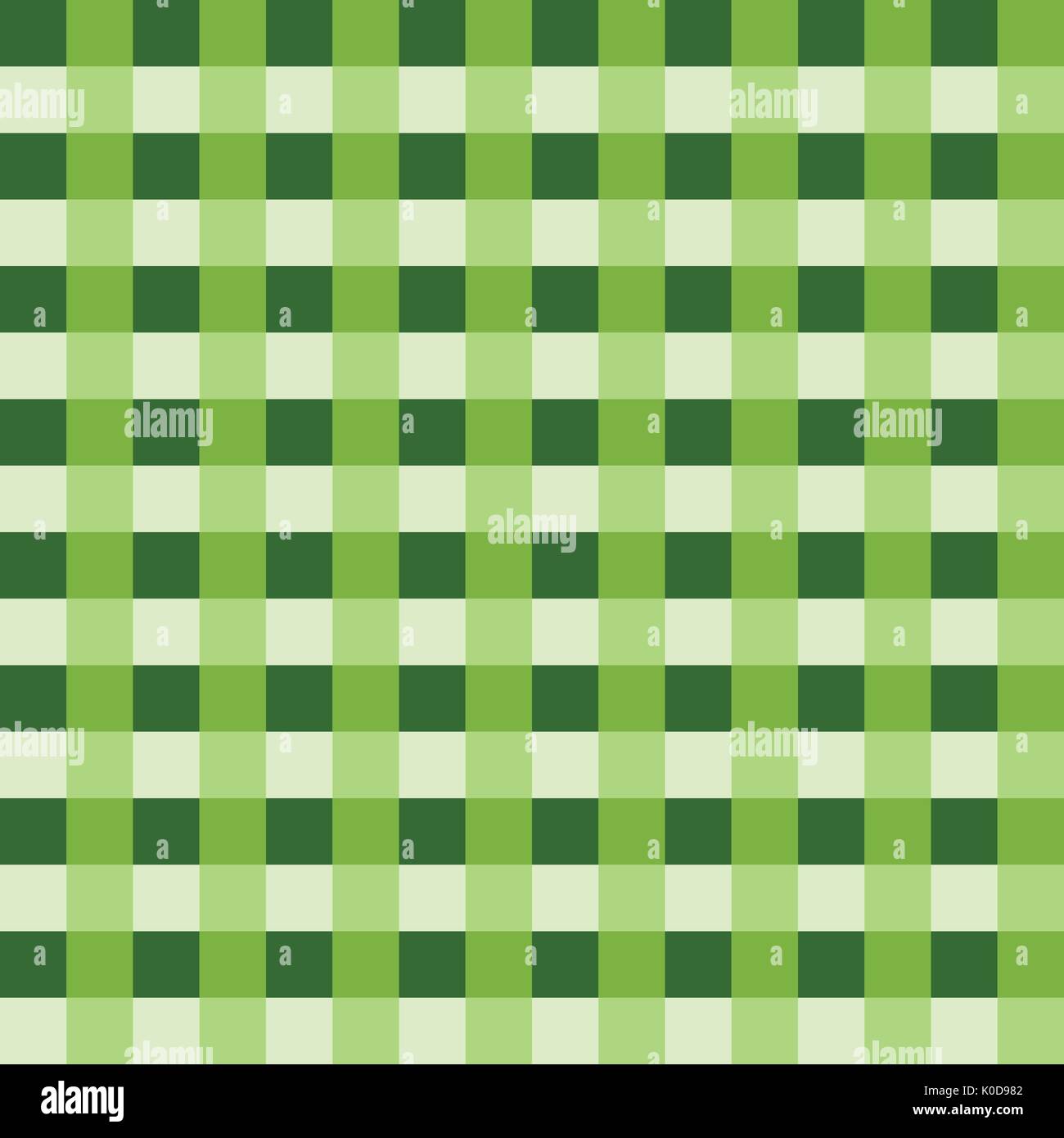 Light green tablecloth Vector. Traditional tablecloth pattern Vector. Light green color square pattern Vector. Geometrical simple square pattern. Stock Vector