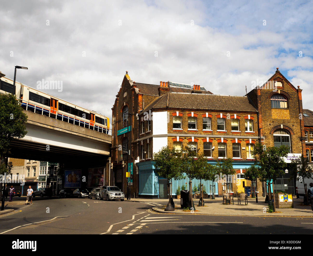 Coldharbour & Shakespeare Road junction Brixton, London Stock Photo