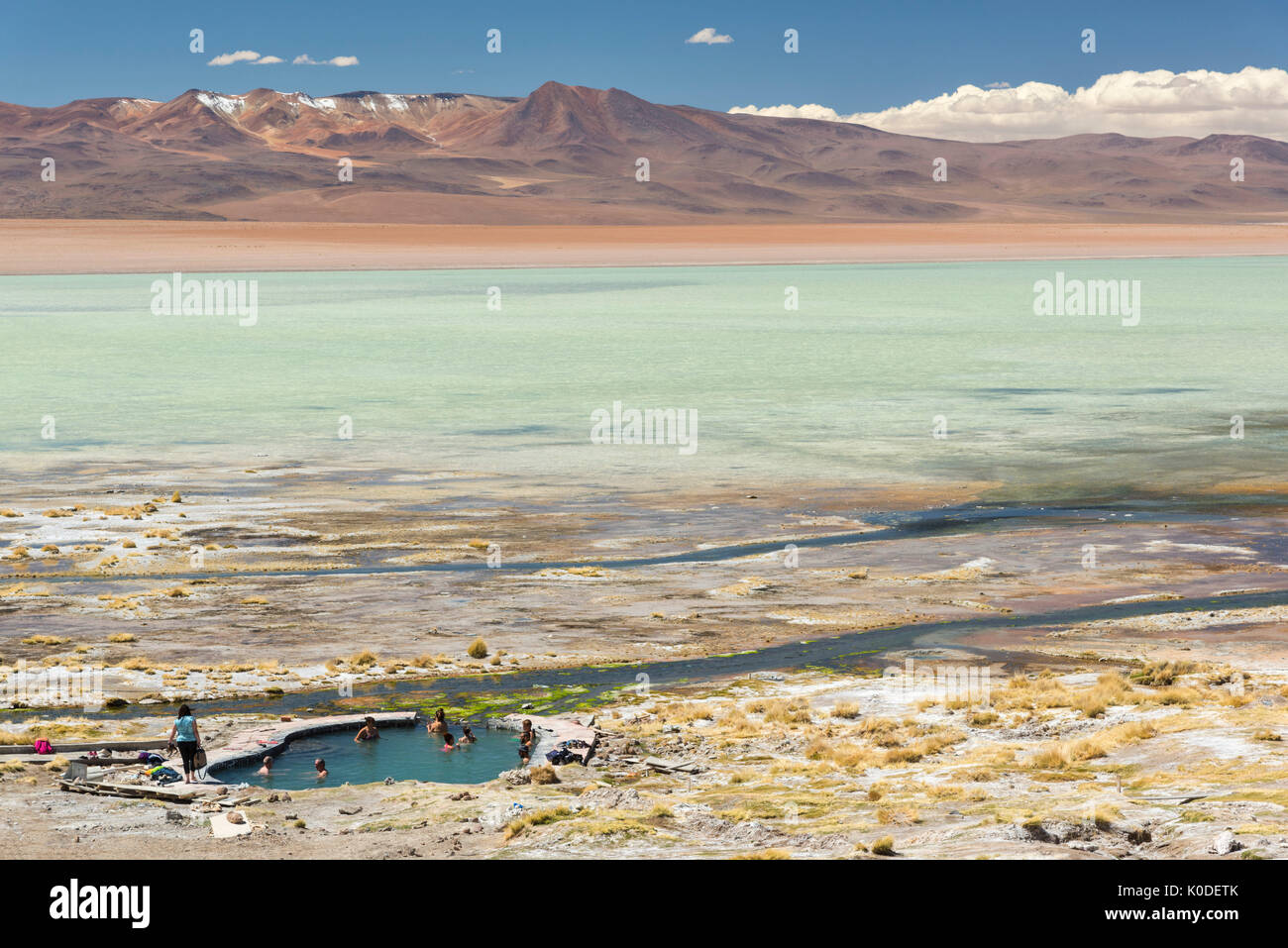 South America, Andes, Altiplano, Bolivia, Termas de Polques Stock Photo