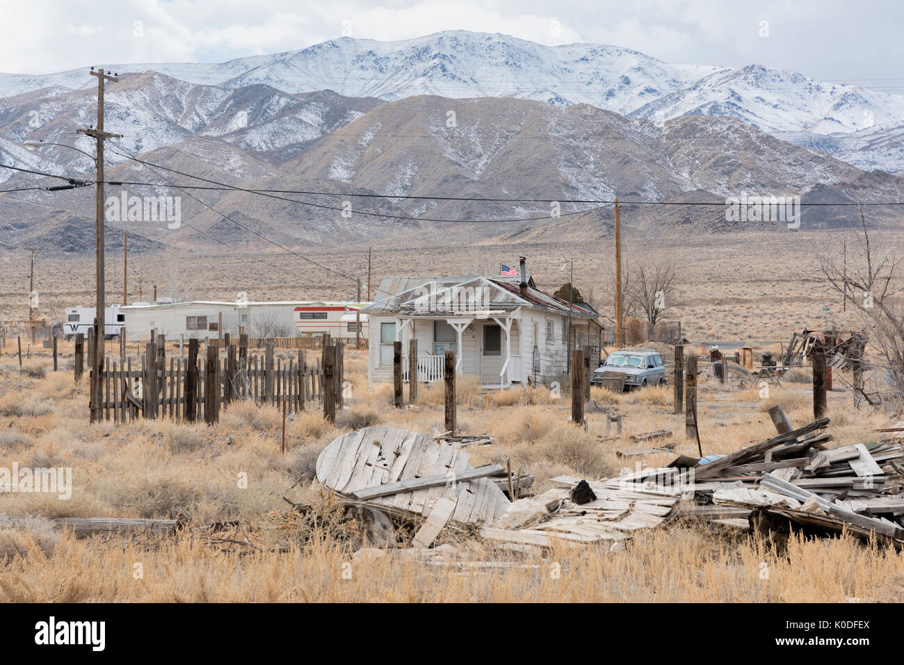 USA, Nevada, Luning, Pax Americana Stock Photo