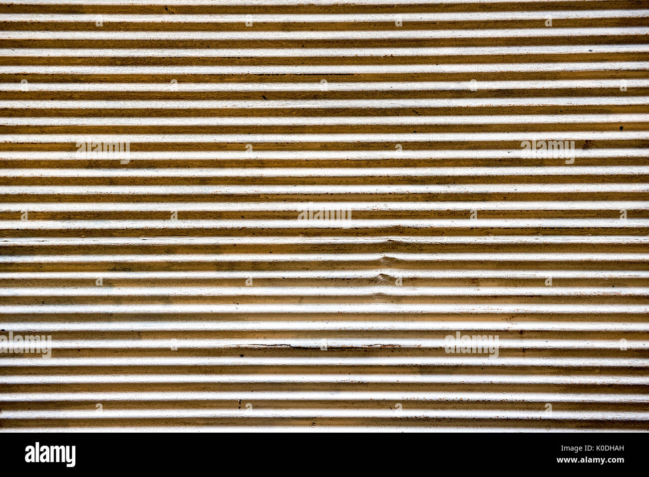 Full frame abstract old striped metal background Stock Photo