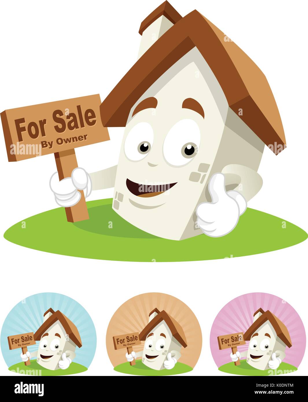 Cartoon house for sale hi-res stock photography and images - Alamy