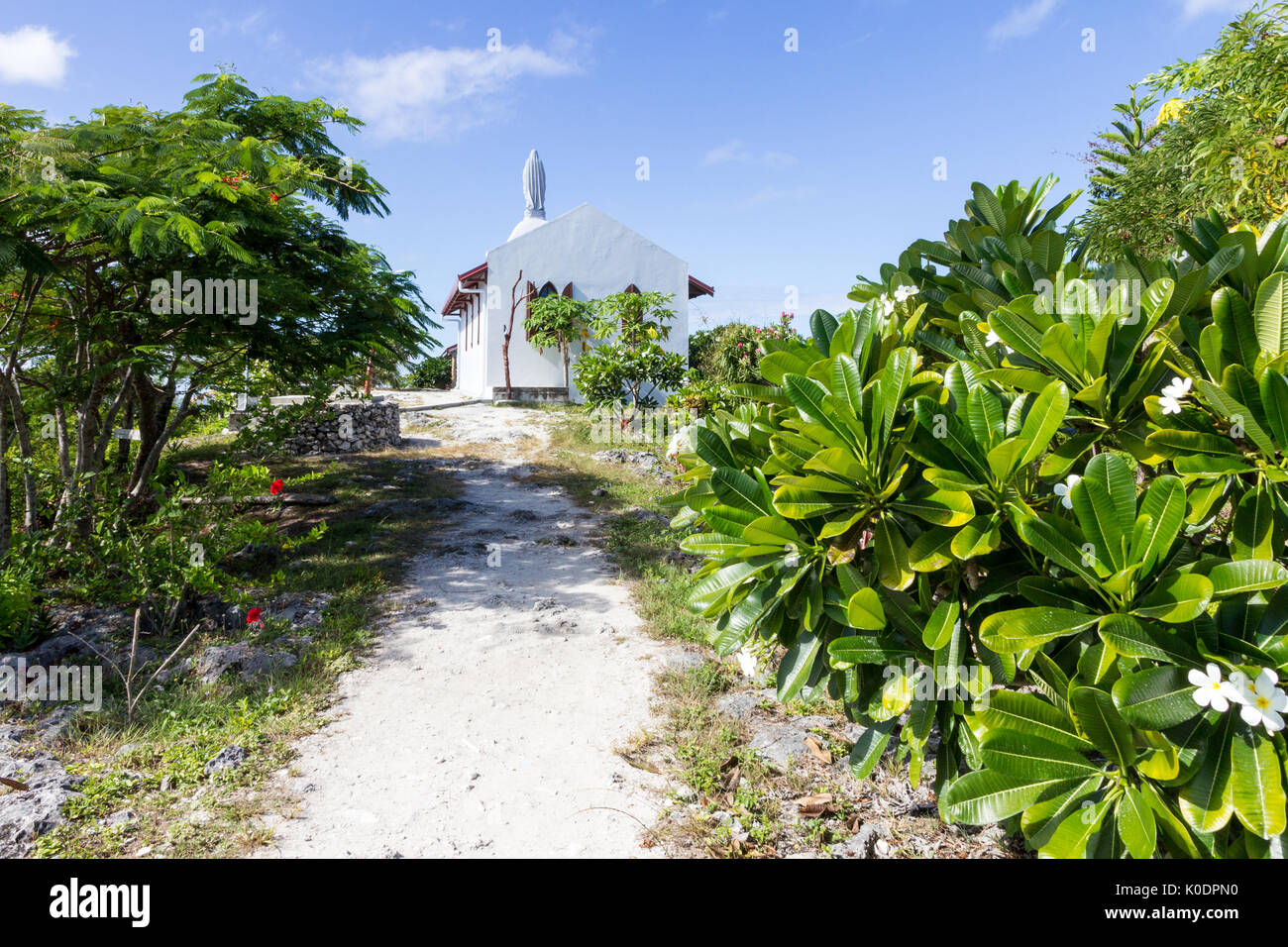 Path To The Chapel Of Our Lady Of Lourdes Easo New Caledonia