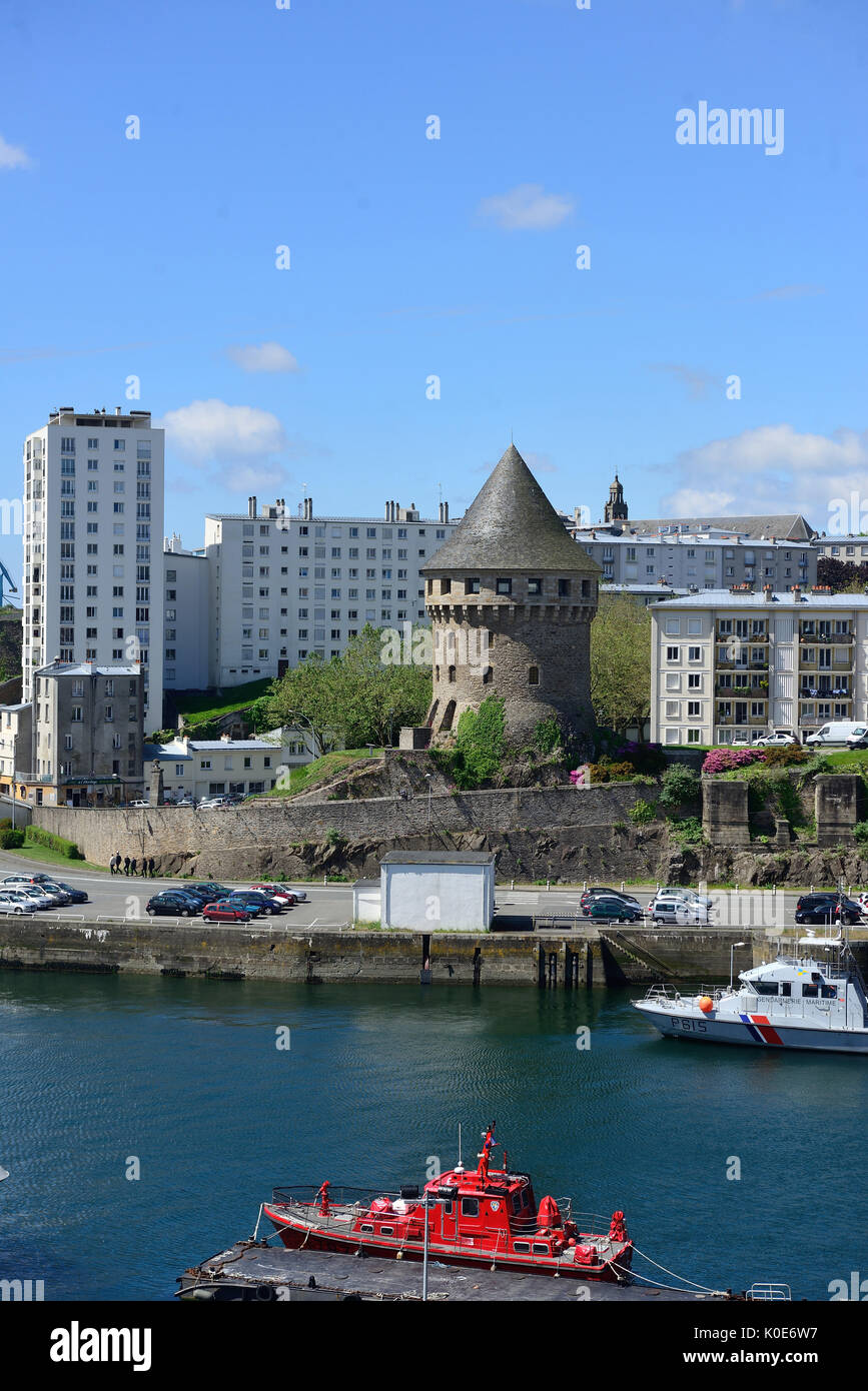 Brest (Brittany, northwestern France) the Penfeld river, the medieval