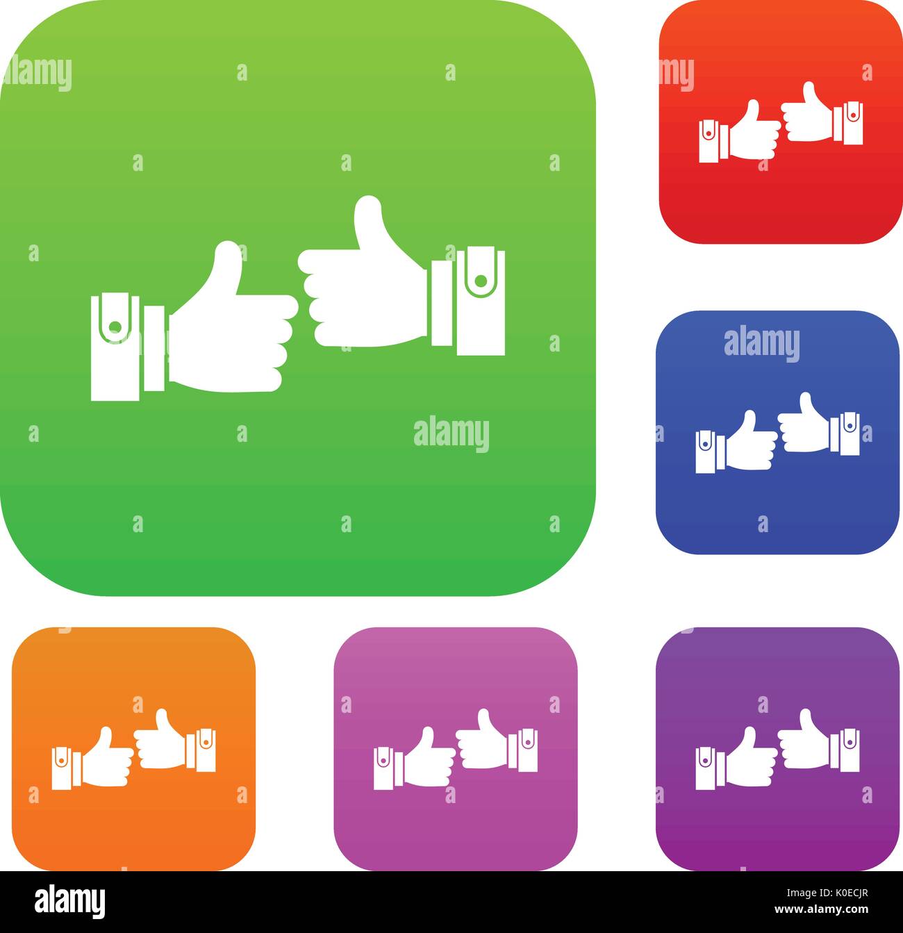 Two hands expressing Stock Vector Images - Alamy