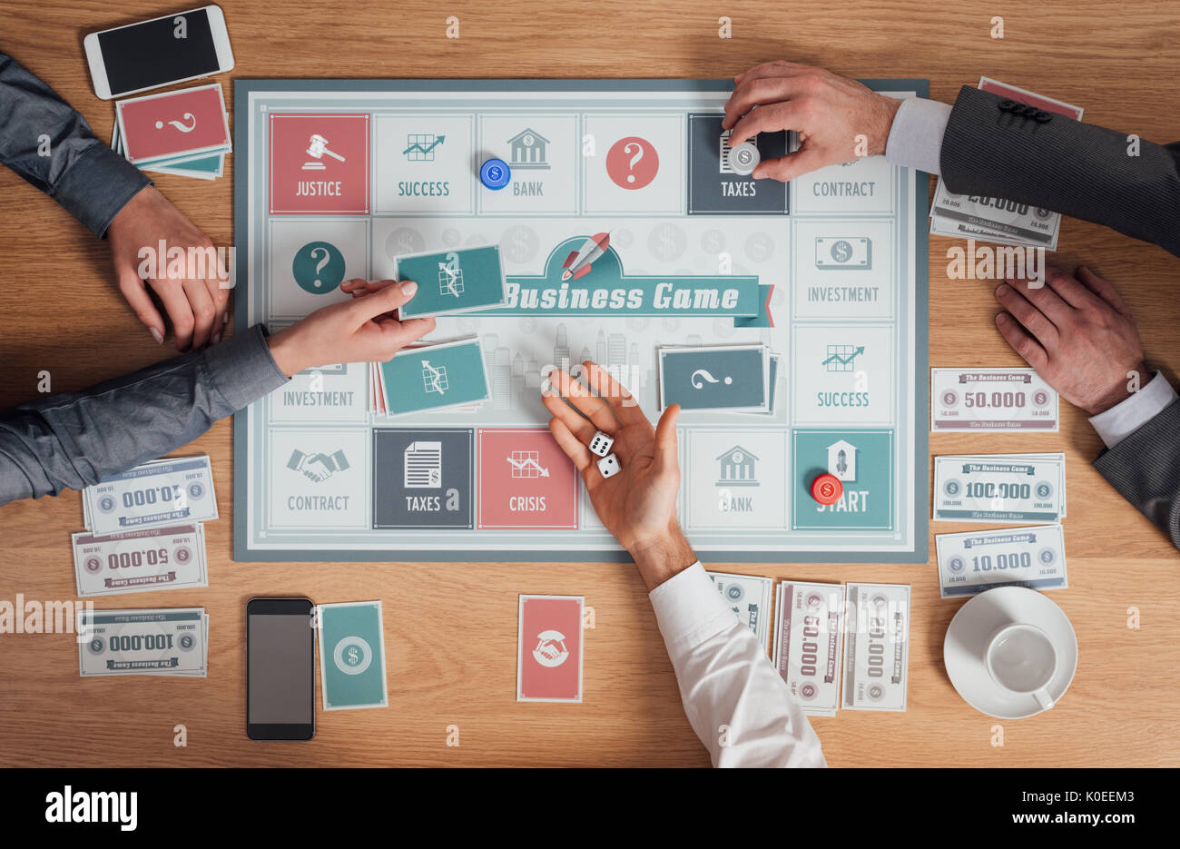 Businessman playing cards hires stock photography and images Alamy