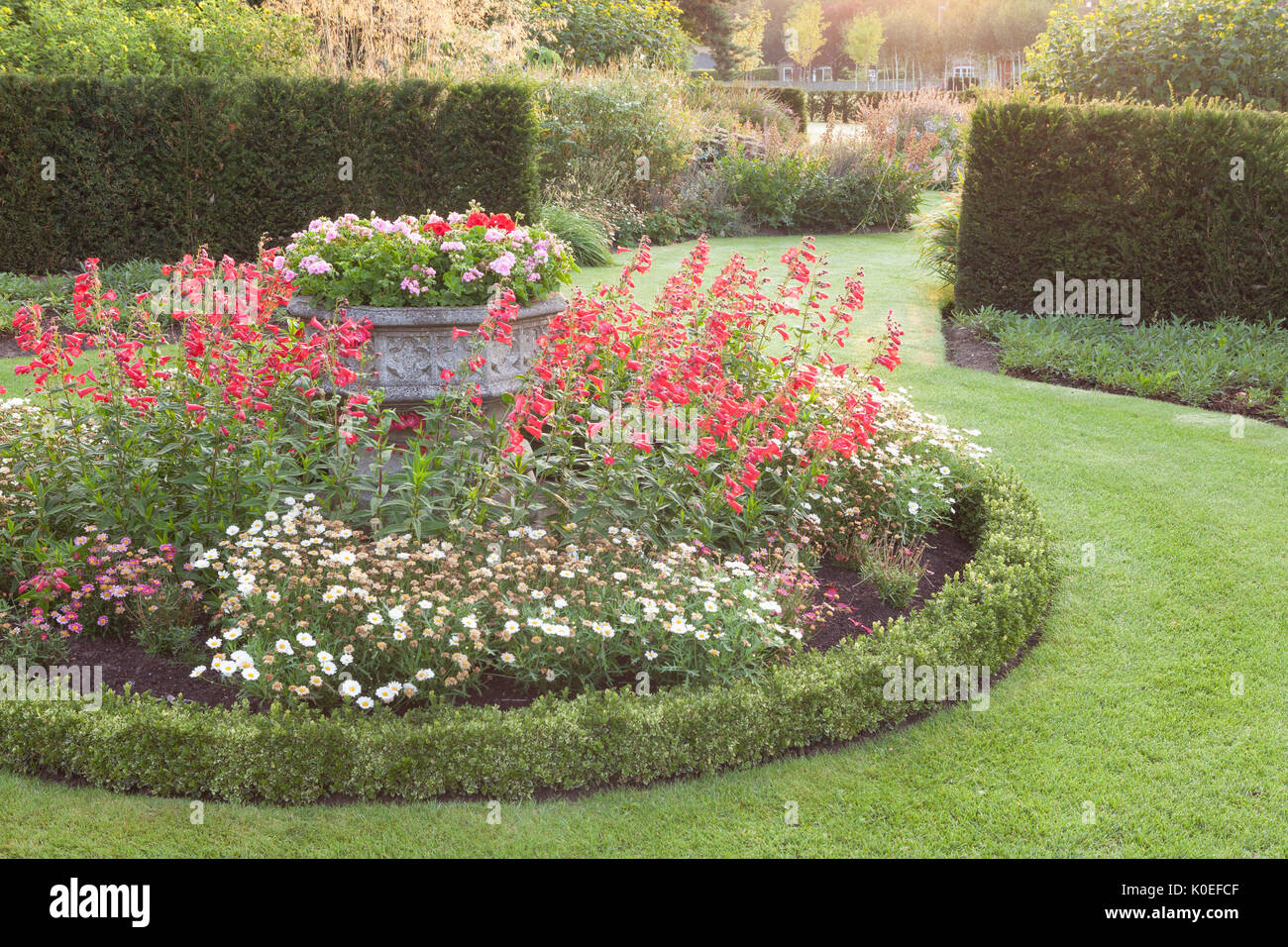 August at Brightwater Gardens, Saxby, Lincolnshire, UK. Summer, August