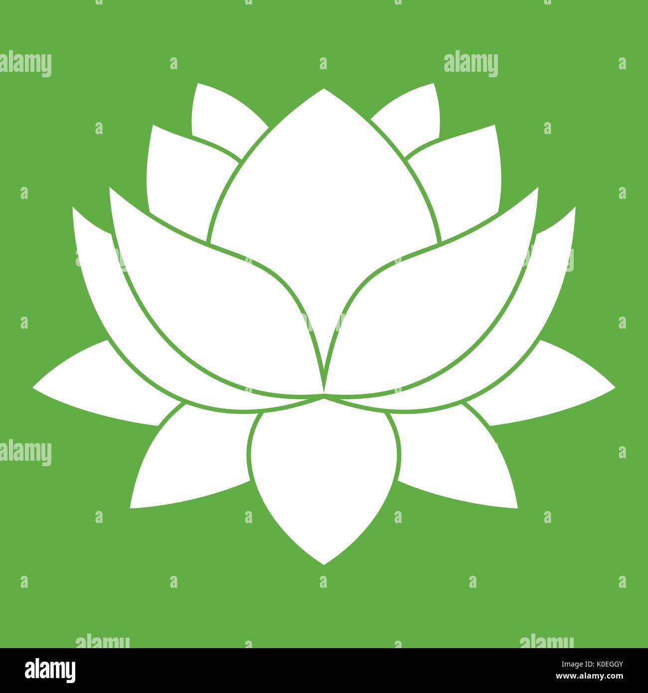 Water lily flower icon green Stock Vector Image & Art - Alamy