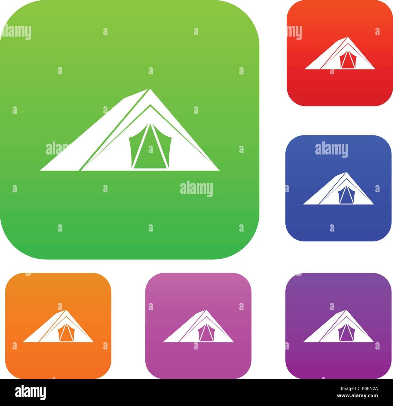 Tent set collection Stock Vector Image & Art - Alamy