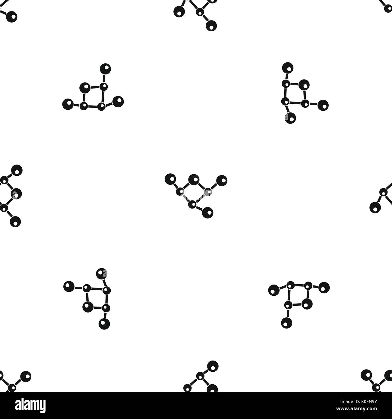 Molecule structure pattern seamless black Stock Vector Image & Art - Alamy