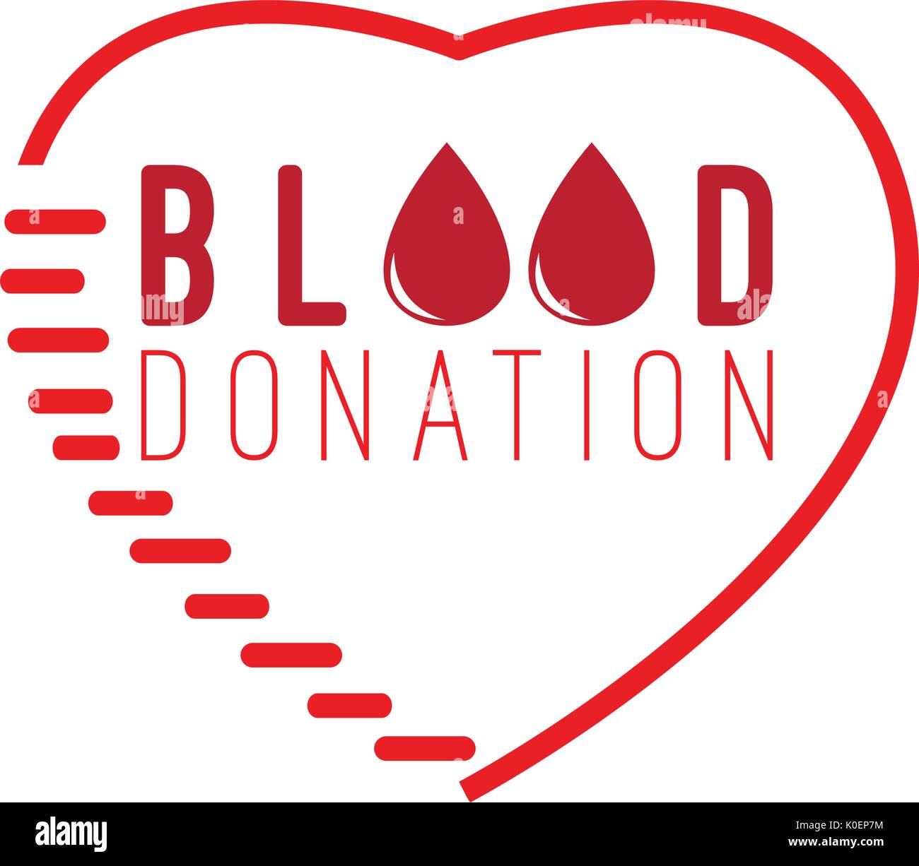 Blood donation illustration Stock Vector