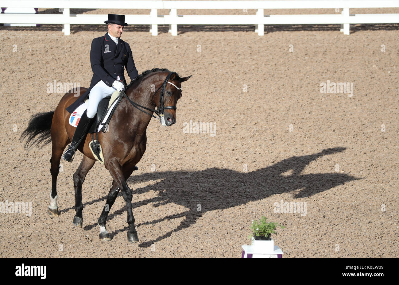 Euro Equestrian Rider Gothenburg, Sweden. 22nd Aug, 2017. The French dressage rider Ludovic ...