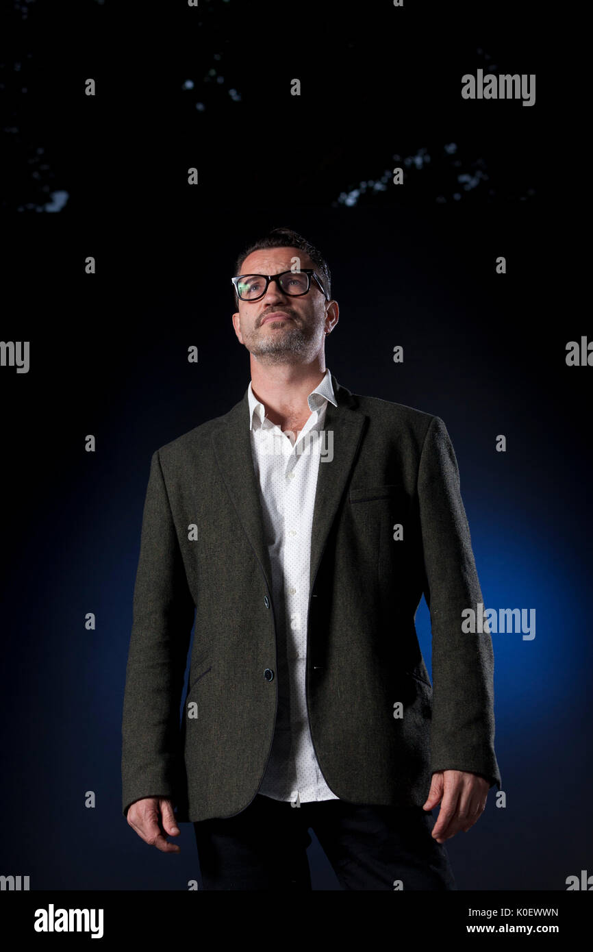 Edinburgh, UK. 22nd August 2017. Rob Davis, the British comics artist, writer, and editorial illustrator, appearing at the Edinburgh International Book Festival. Gary Doak / Alamy Live News Stock Photo