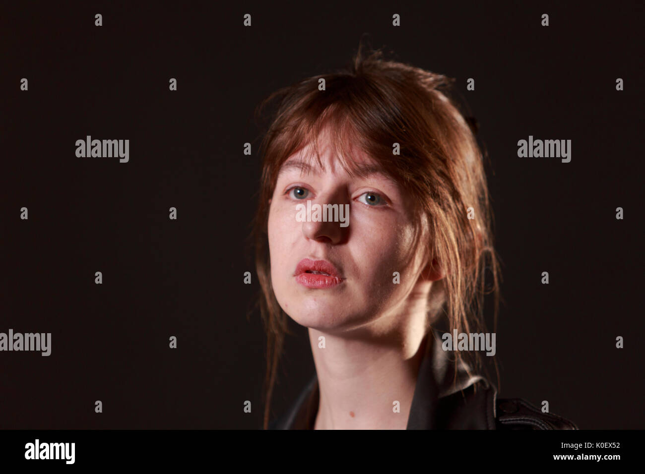 Edinburgh, Scotland 22nd August. Day 11 Edinburgh International Book Festival. Pictured: Sally Rooney, lives in Dublin, where she graduated from Trinity College. Her work has appeared in Granta, The Dublin Review, The White Review, The Stinging Fly, and the Winter Pages anthology. Pako Mera/Alamy Live News. Stock Photo