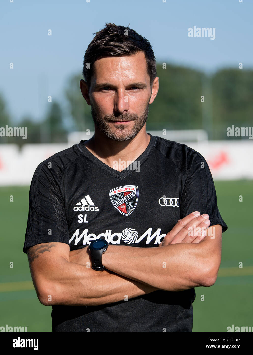 The new Ingolstadt coach Stefan Leitl pictured at a training session of  German 2nd Bundesliga football