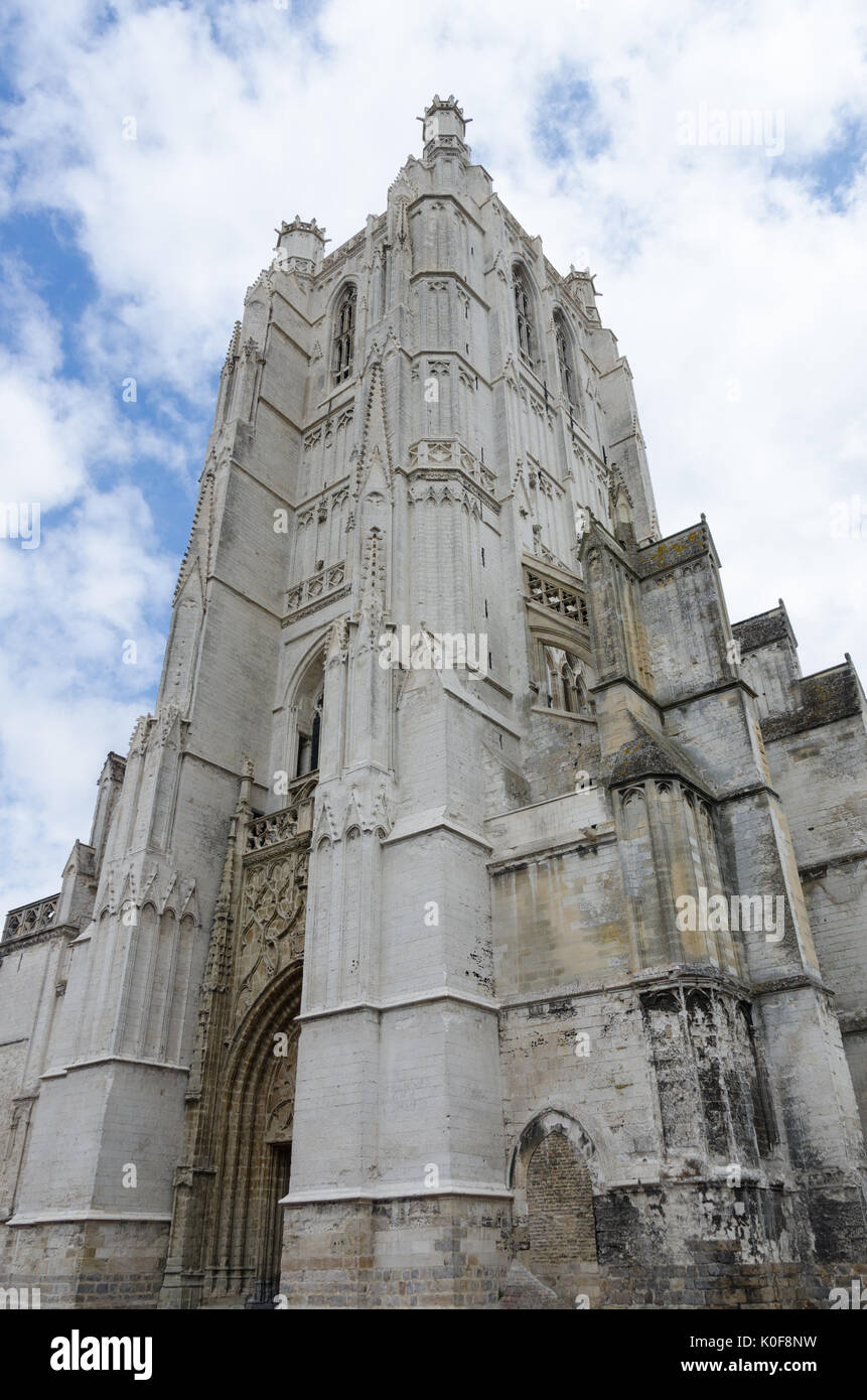 Saint-Omer Cathedral also known as Cathedral Notre-Dame de Saint-Omer Stock Photo
