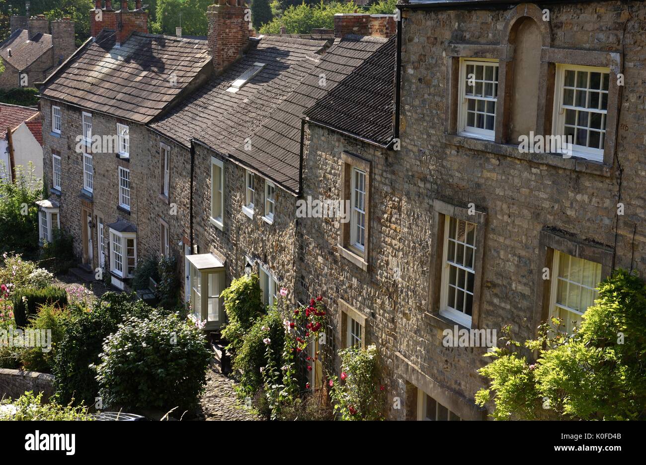 houses in Richmond Yorkshire Stock Photo Alamy