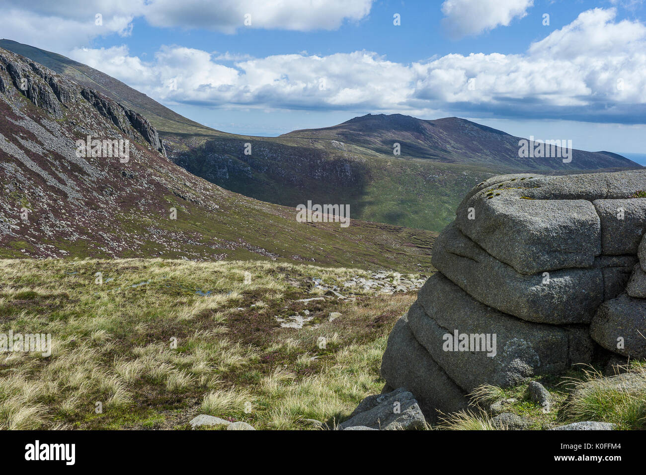 Mountain walking in the great outdoors Stock Photo