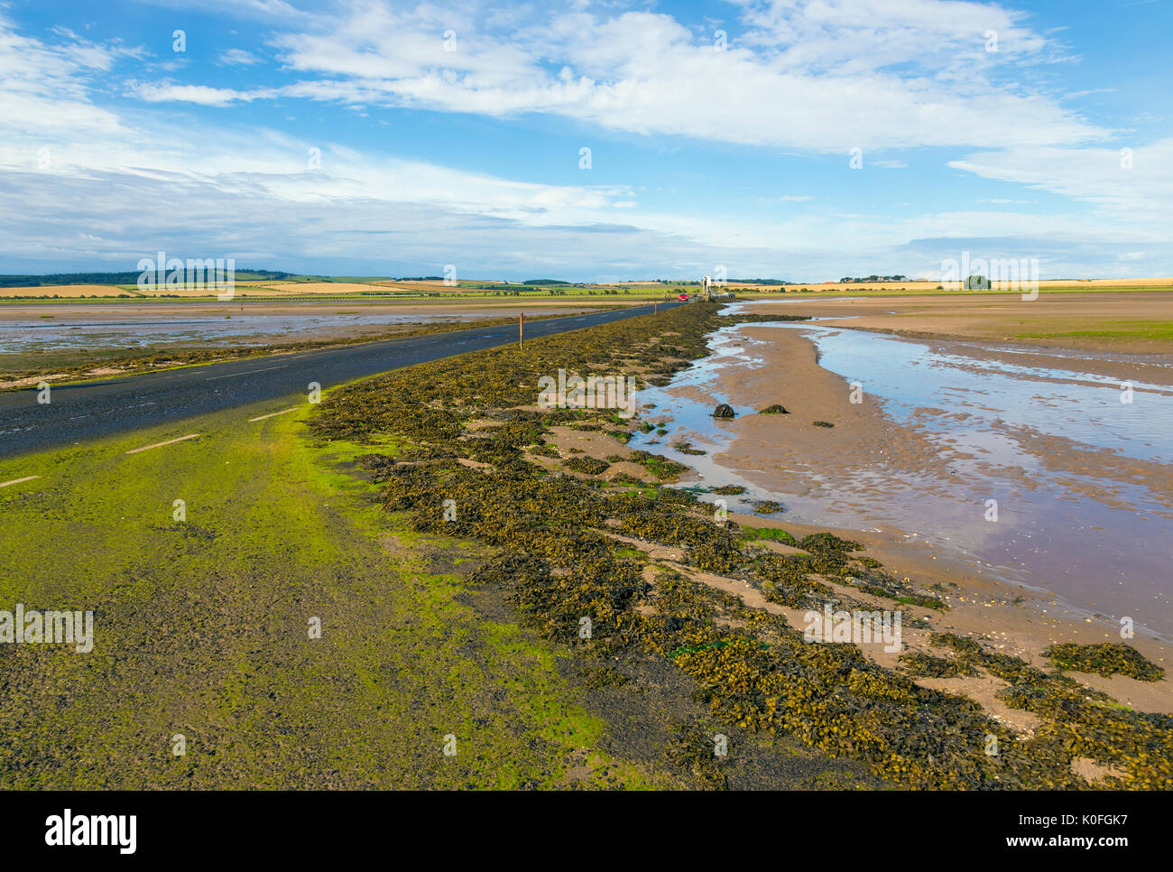 Causeway to Holy Island Stock Photo Alamy