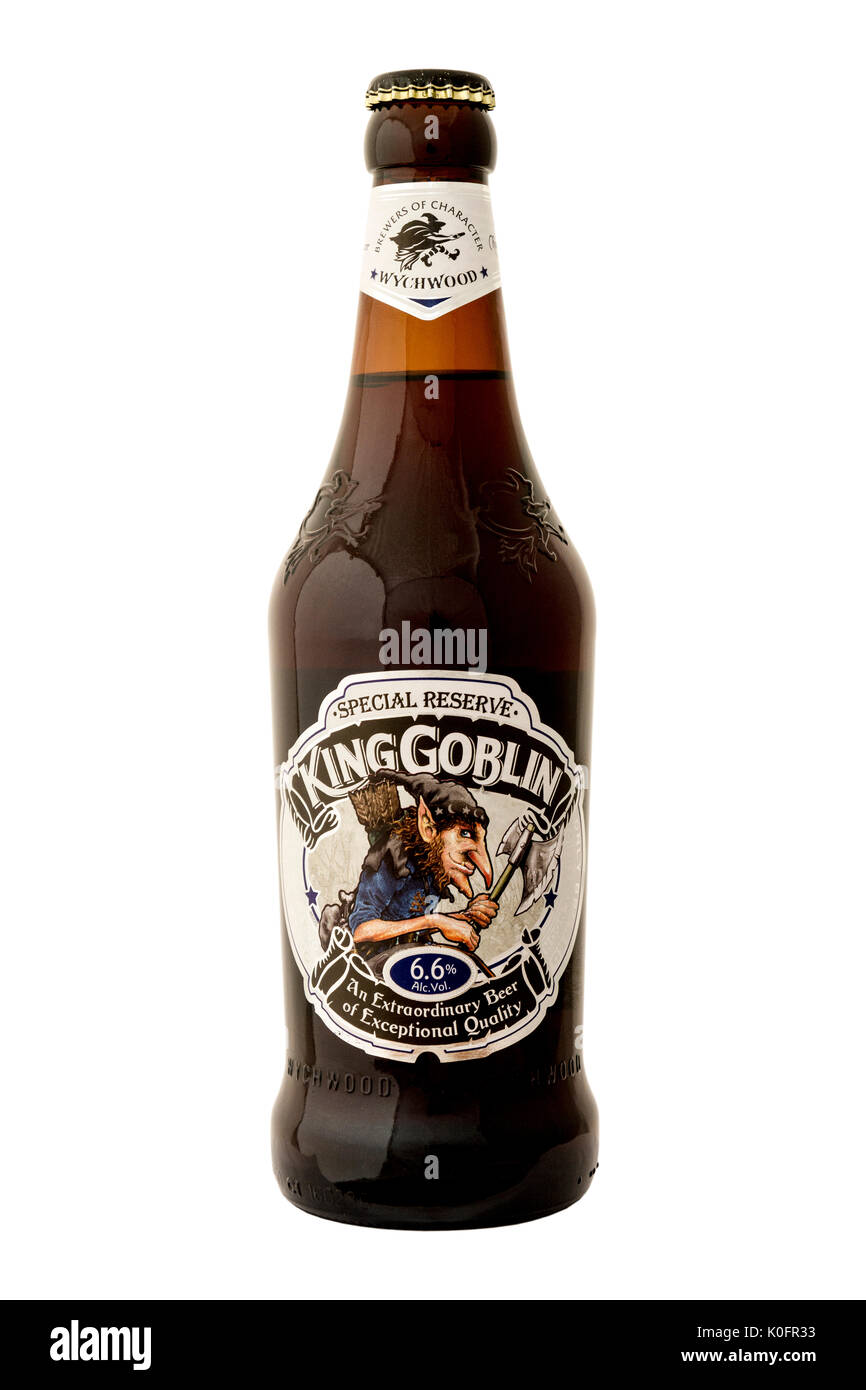 Wychwood Brewery King Goblin bottled beer. Stock Photo