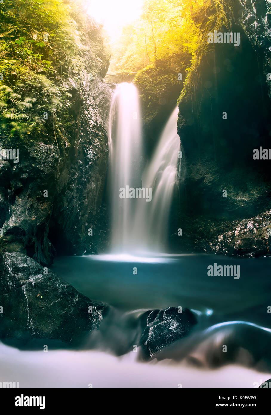 Gitgit waterfall hi-res stock photography and images - Alamy