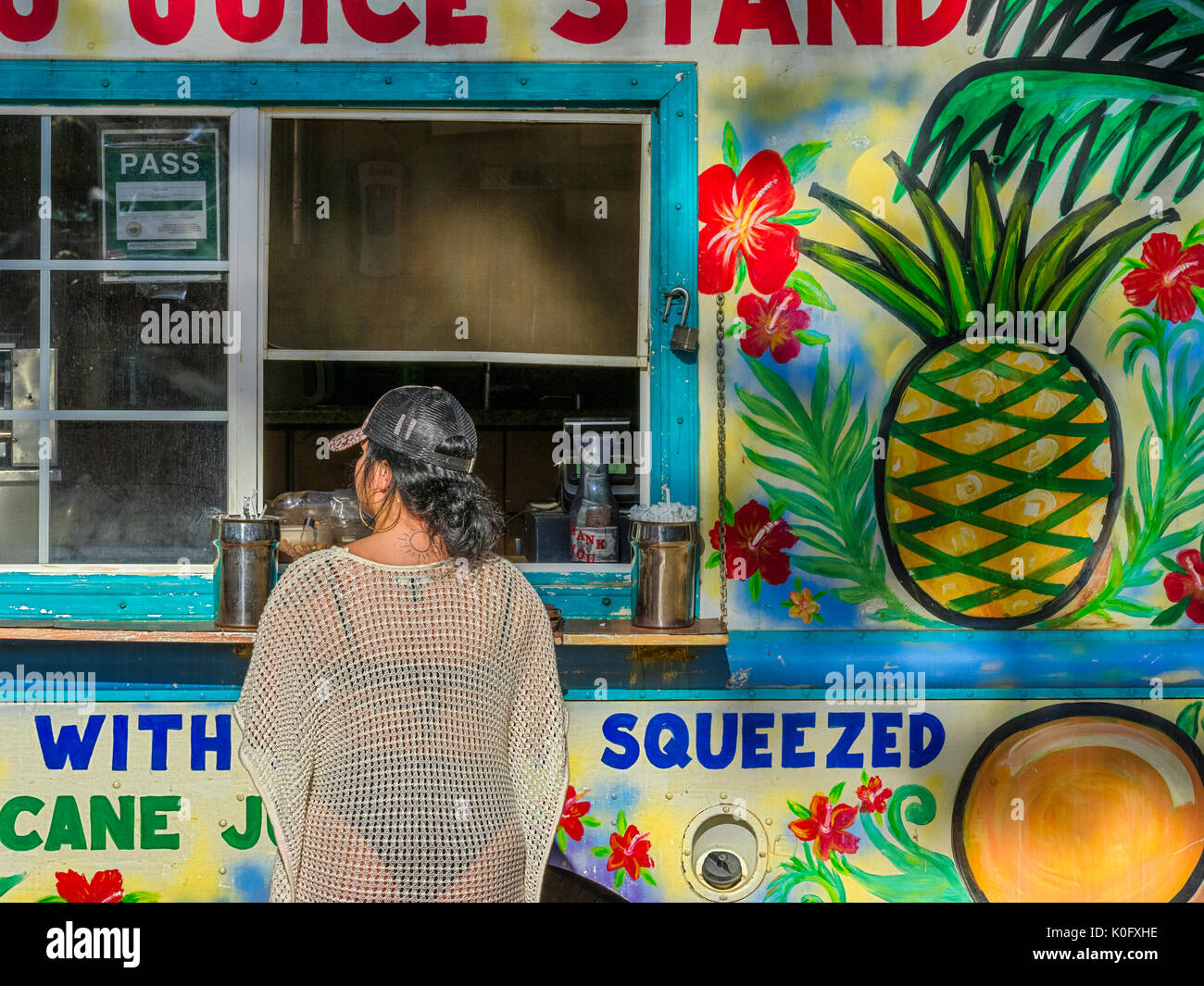 Food truck on Maui, Hawaii Stock Photo Alamy