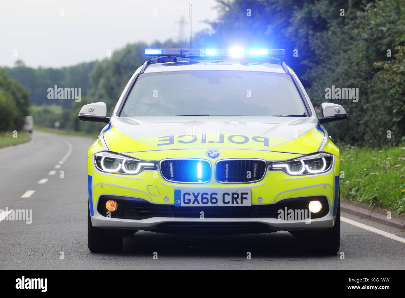 British bmw police car hi-res stock photography and images - Alamy