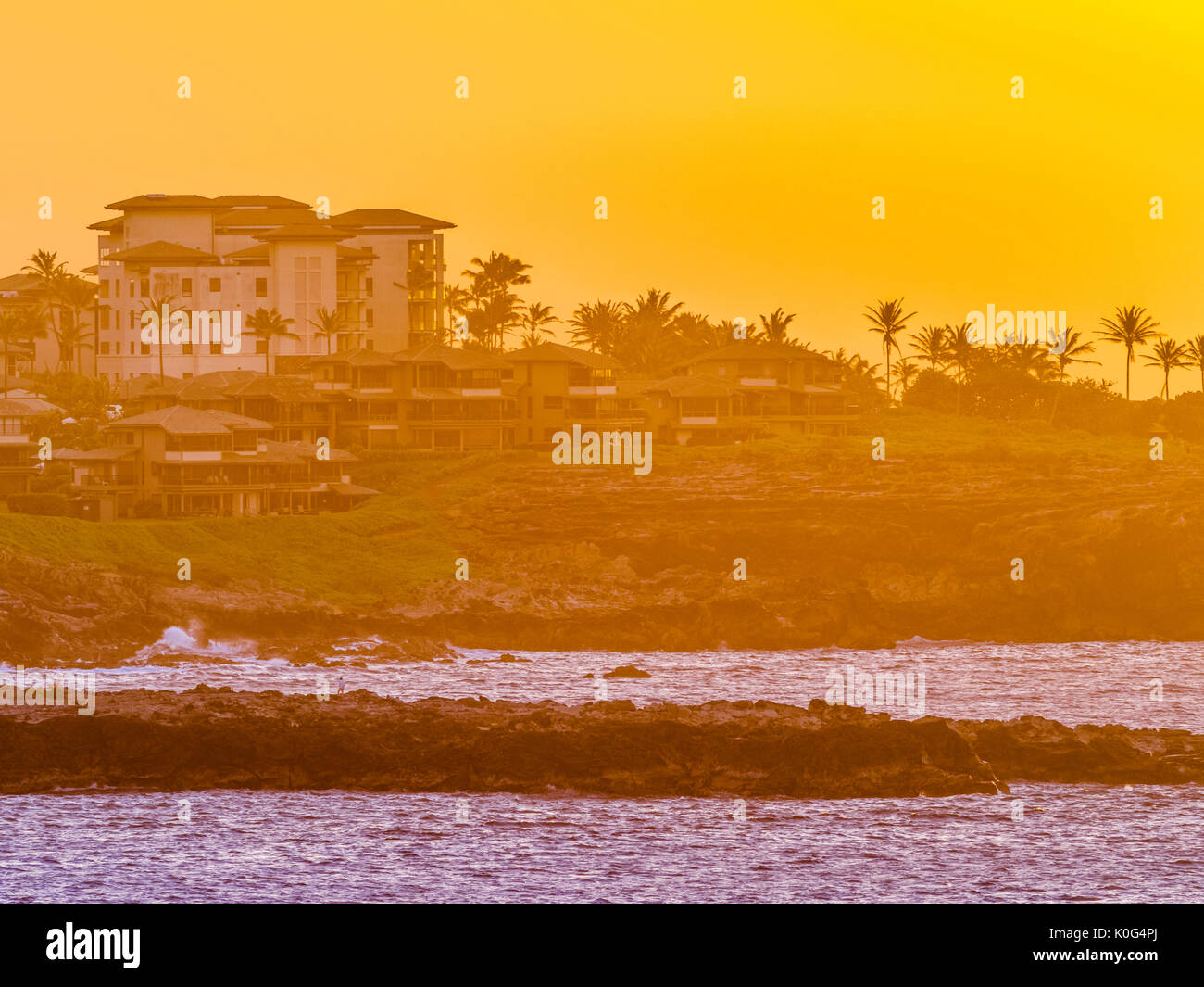 Resort on Maui Hawaii Stock Photo