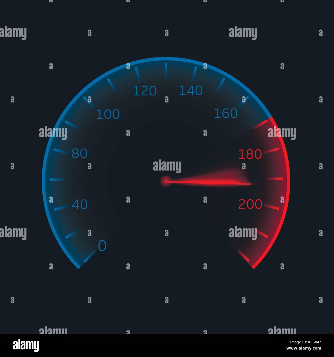 Illustration digital speedometer hi-res stock photography and images - Alamy