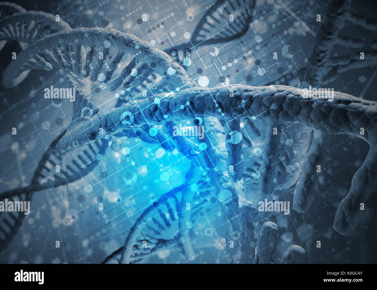 DNA molecules background Stock Photo - Alamy