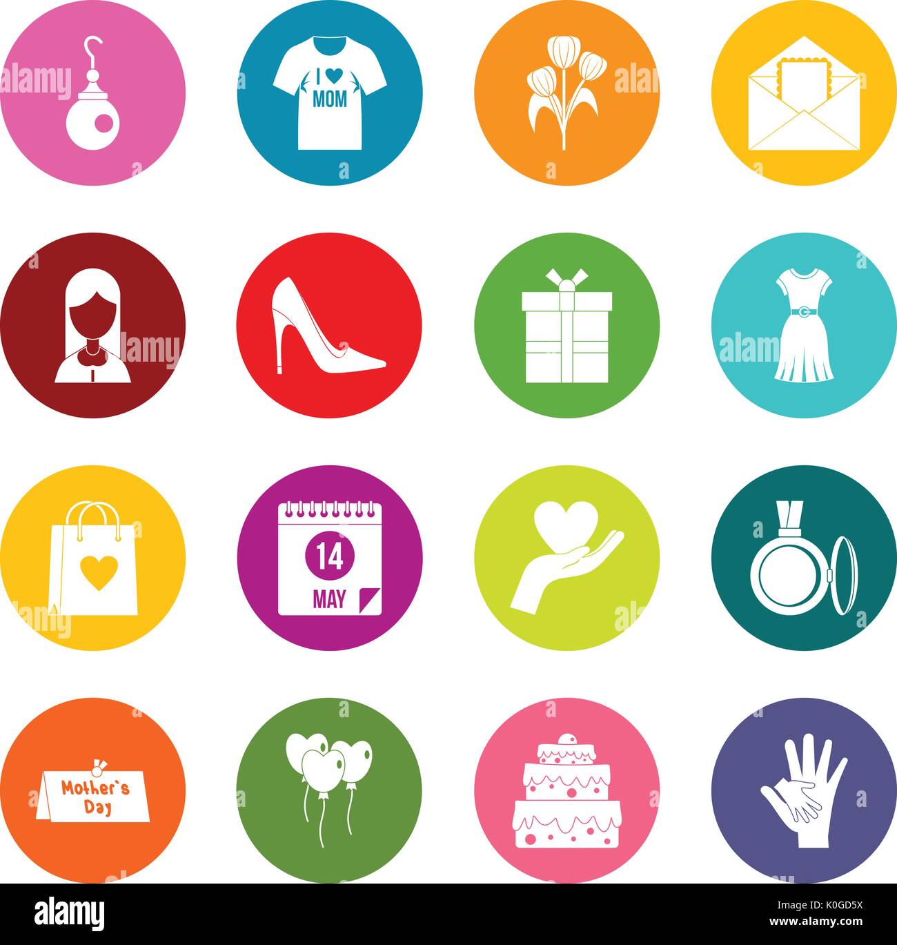 Mothers day icons hi-res stock photography and images - Alamy