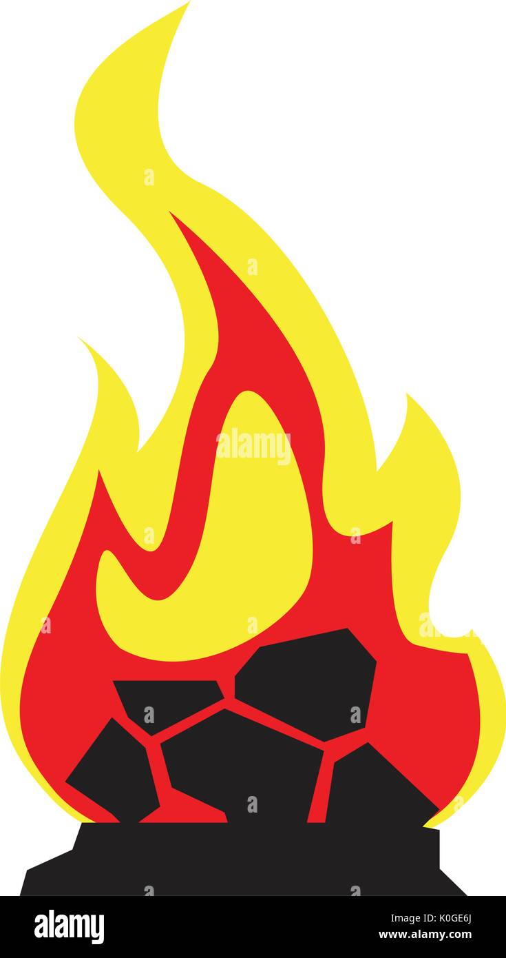 Isolated campfire icon Stock Vector Image & Art - Alamy