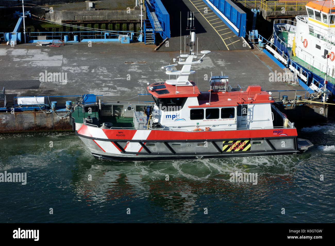 Wind farm crew transfer vessel hi-res stock photography and images - Alamy