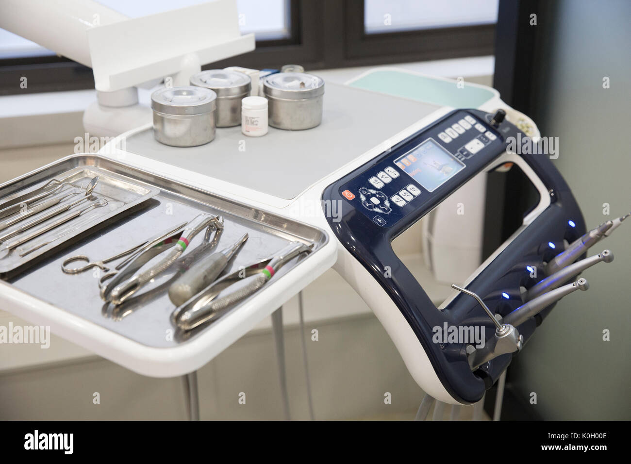Medical equipments at dental clinic Stock Photo Alamy