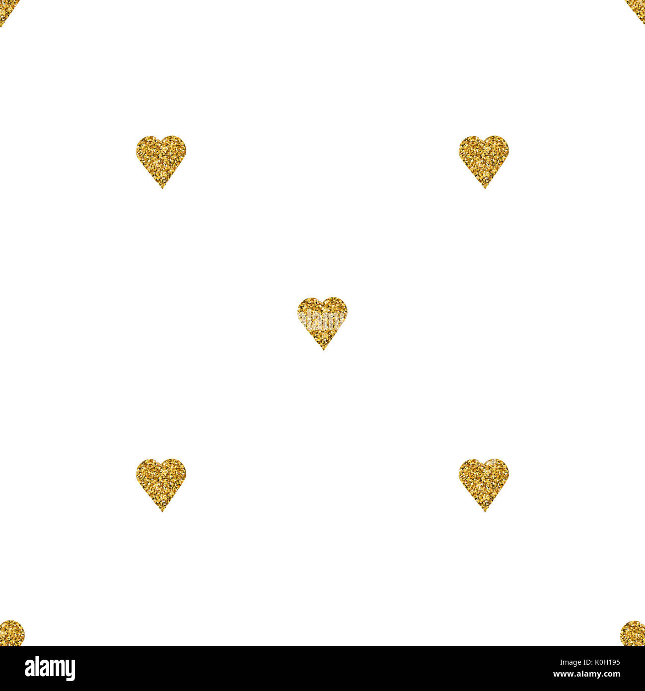 Gold glitter heart seamless pattern hi-res stock photography and images ...