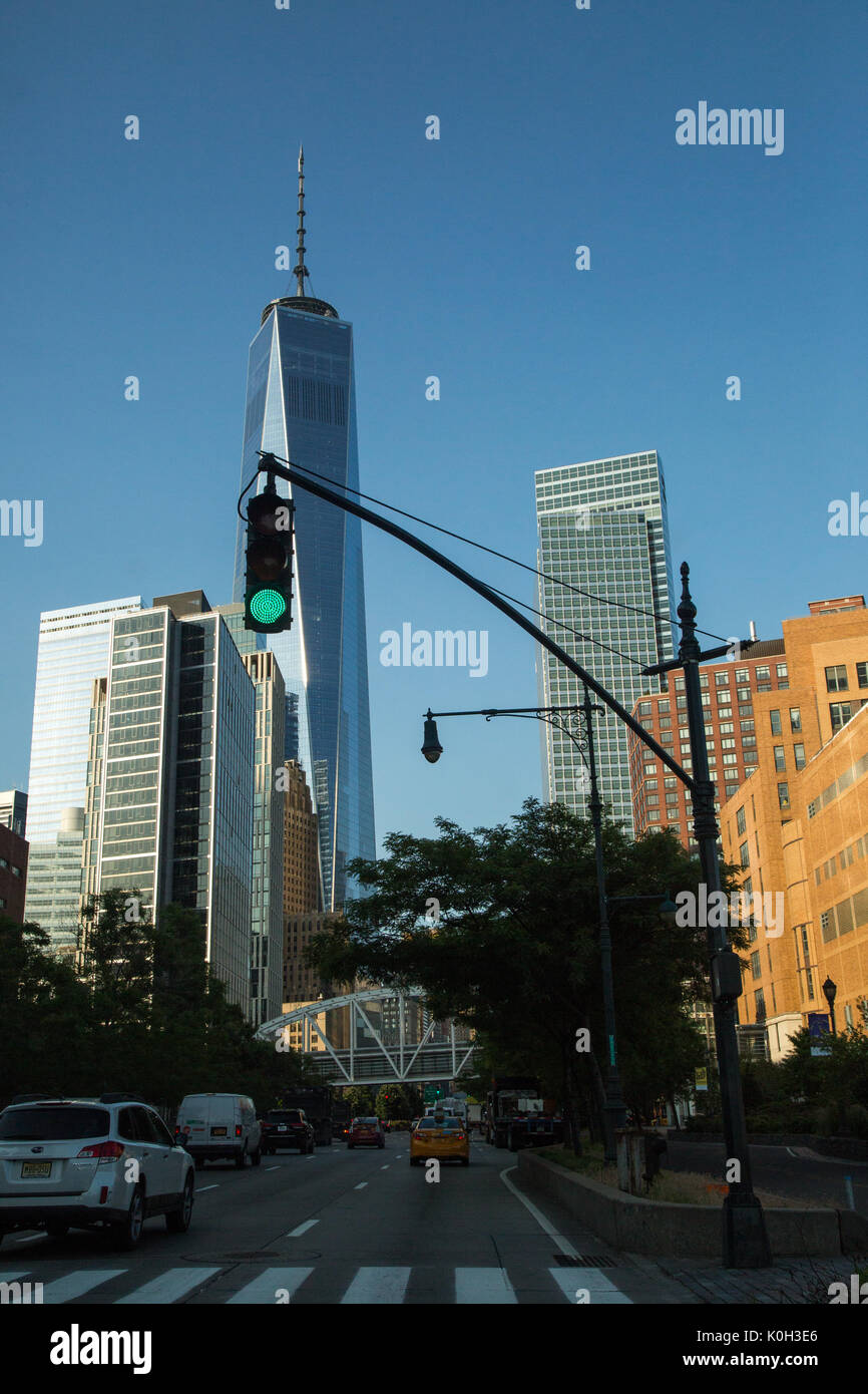 View of One World Trade Center, New York City, New York Stock Photo