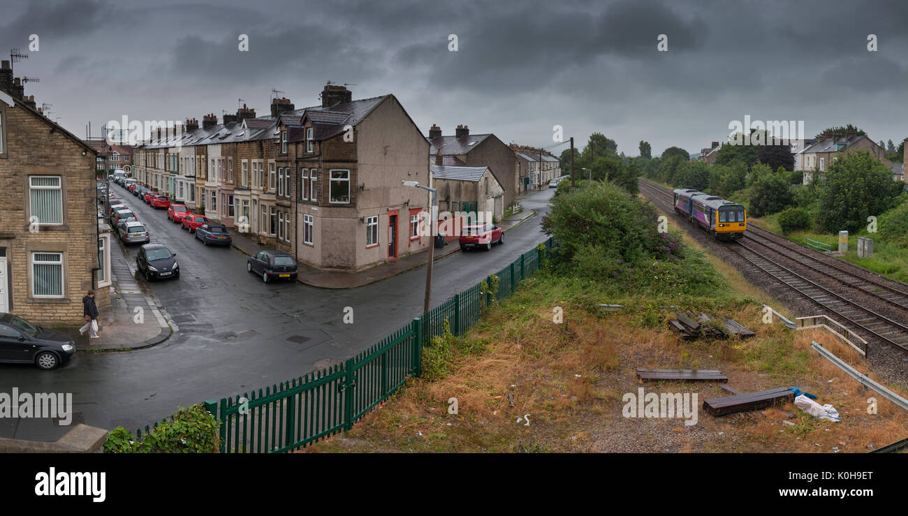 Northern Rail pacer train at Morecambe with the 1651 Lancaster