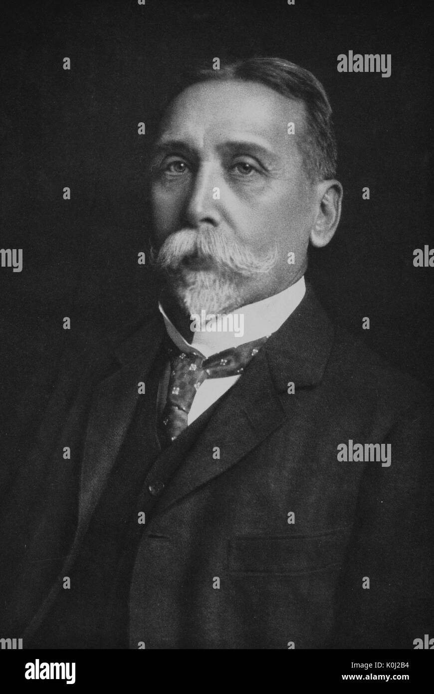 Portrait headshot of Hermann Collitz, 1918. Stock Photo