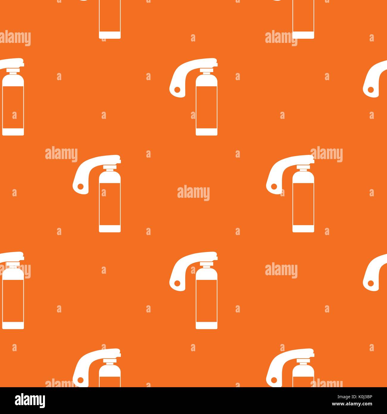 Fire extinguisher pattern seamless Stock Vector