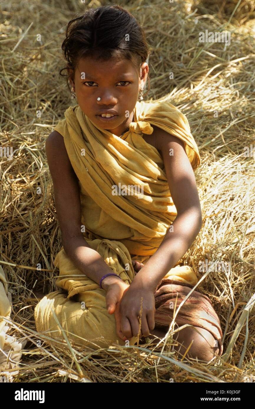 Gadba tribal girl, Odisha (Orissa), India Stock Photo