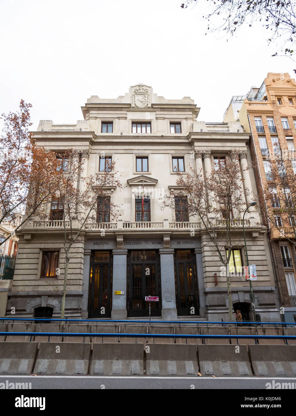 Instituto y museo geológico y minero. Madrid capital. España Stock Photo