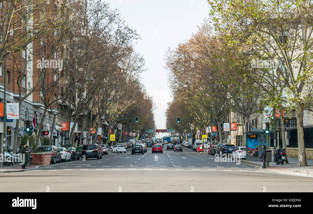Calle de Ríos Rosas. Madrid capital. España Stock Photo - Alamy