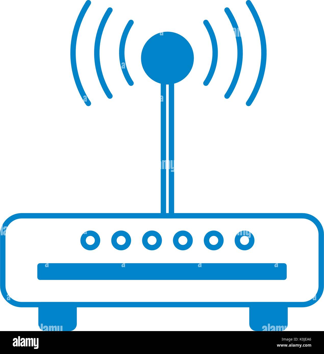 silhouette router wifi connection network technology Stock Vector Image &  Art - Alamy