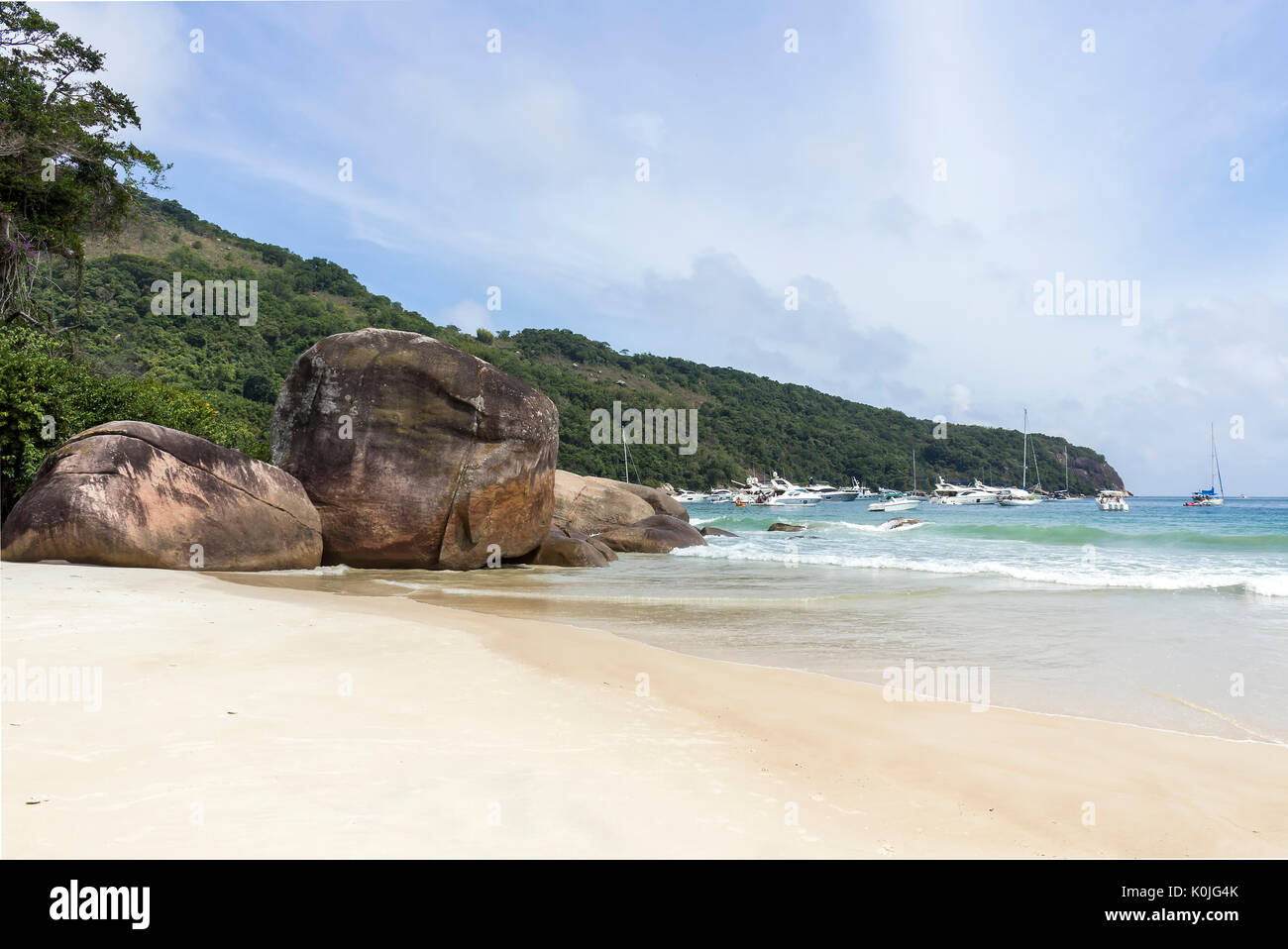 Lopes Mendes beach in Ilha Grande - Angra dos Reis Stock Photo