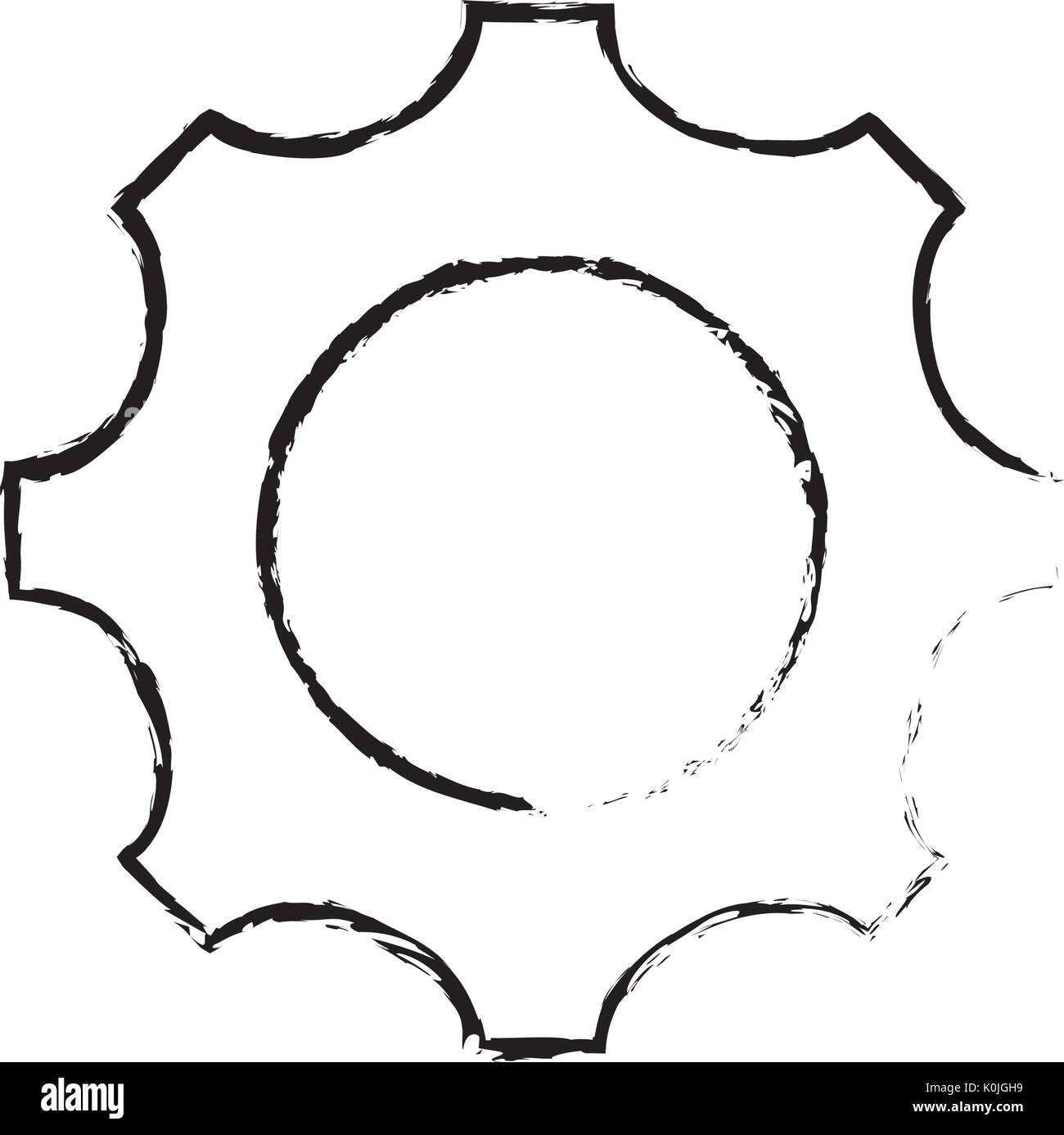 figure gear engineering industry process technology Stock Vector Image ...