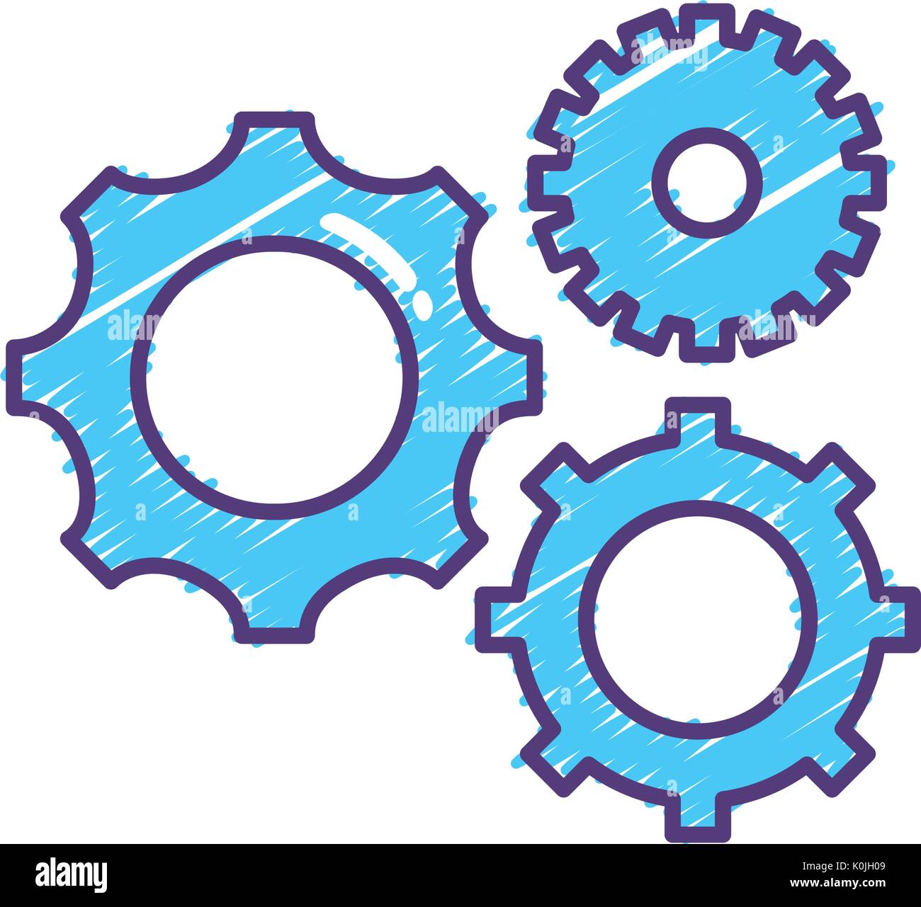 gears engineering industry process technology Stock Vector Image & Art ...