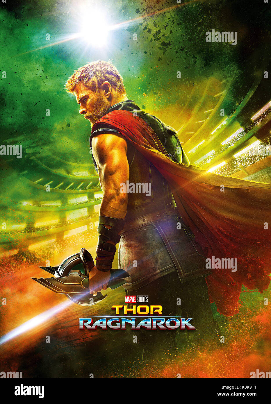 RELEASE DATE: November 3, 2017 TITLE: Thor: Ragnarok STUDIO: Marvel DIRECTOR: Taika Waititi PLOT: Thor must face the Hulk in a gladiator match and save his people from the ruthless Hela STARRING: CHRIS HEMSWORTH as Thor Poster art. (Credit: Marvel/Entertainment Pictures Stock Photo