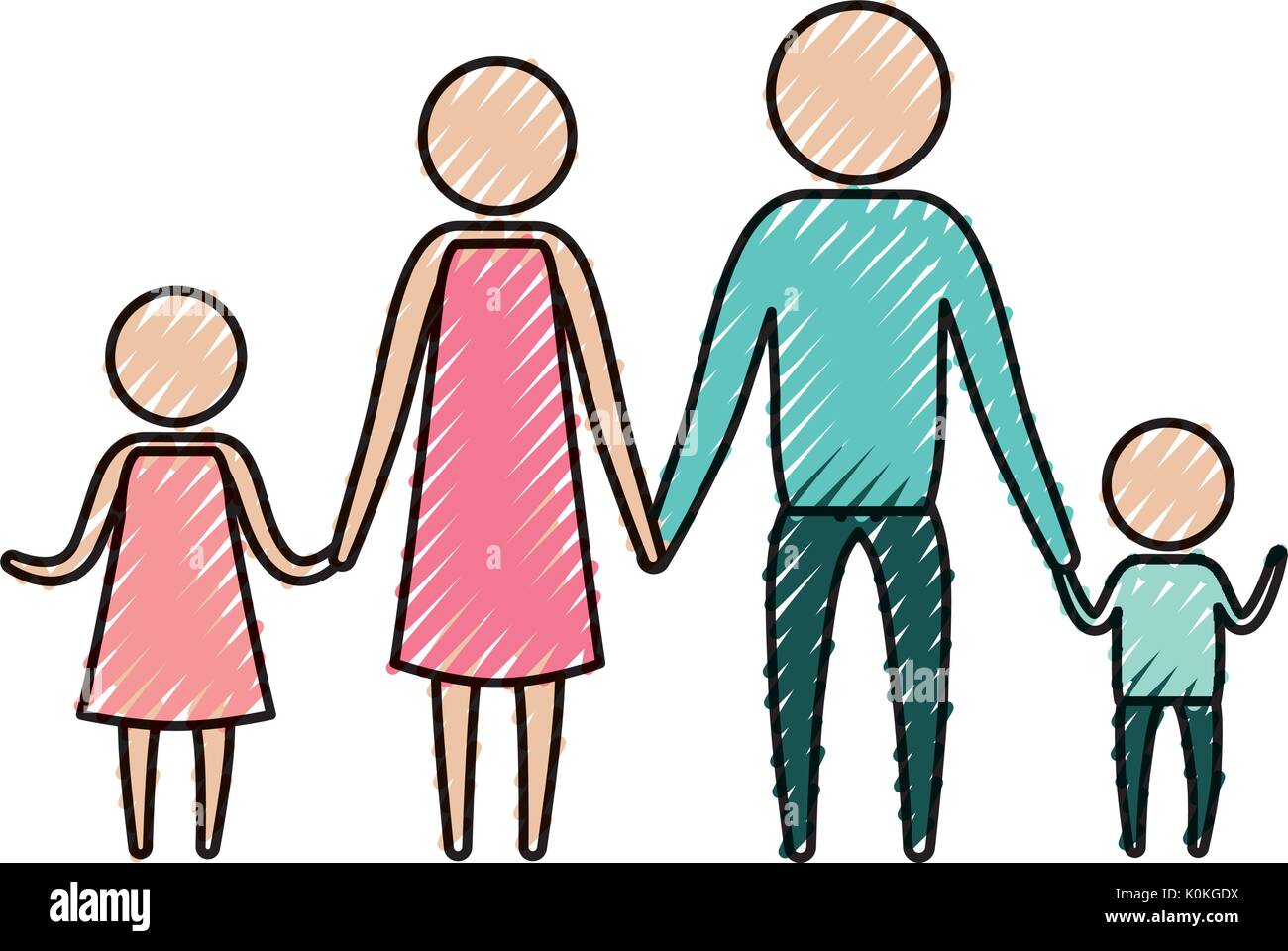 Color Crayon Silhouette Of Pictogram Parents With A Girl And Little Boy Holding Hands Stock Vector Image Art Alamy Color Crayon Silhouette Of Pictogram Parents With A Girl And Little Boy Holding Hands Stock Vector Image Art Alamy